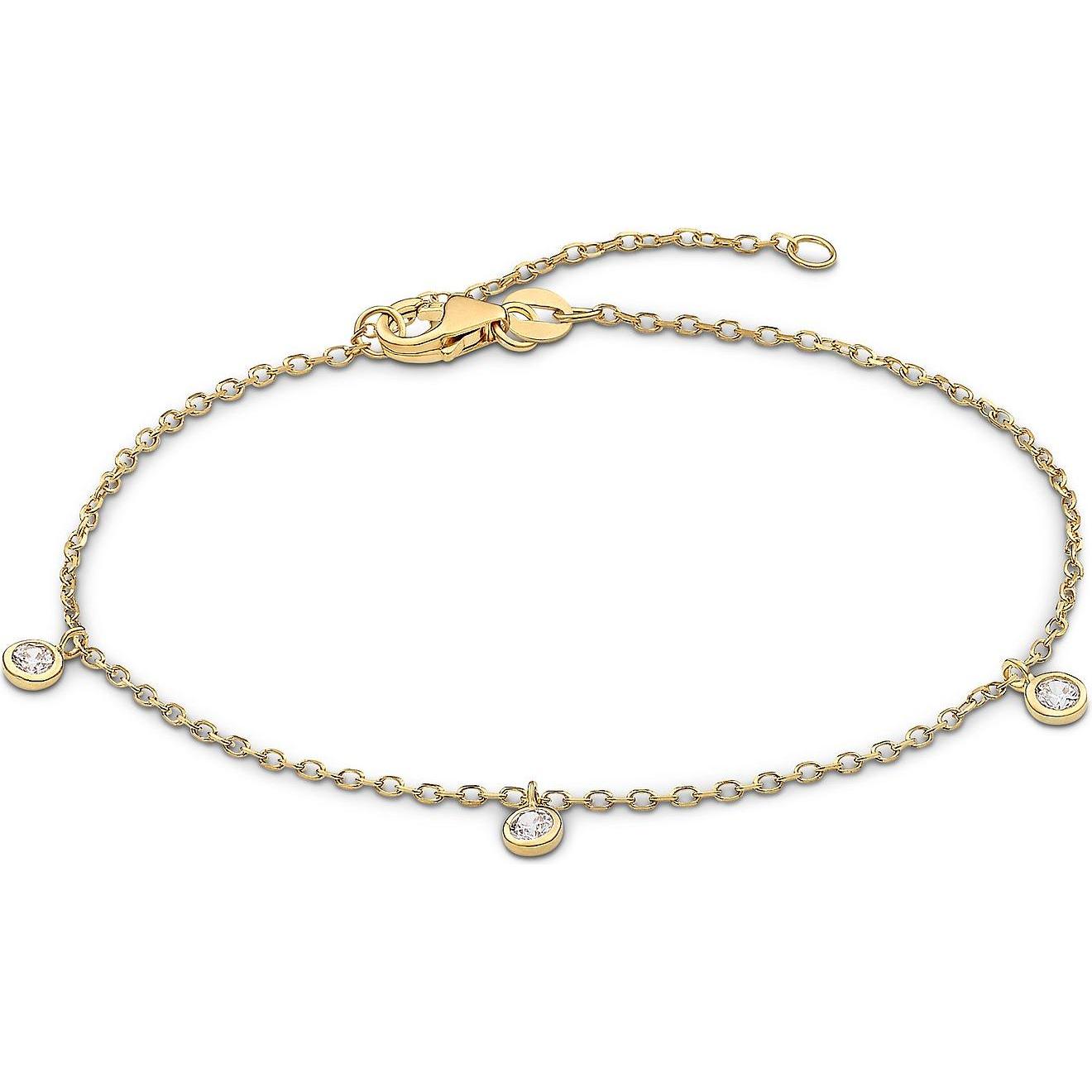 Favs, Armschmuck, Armband, (17 cm, 375er Gelbgold)
