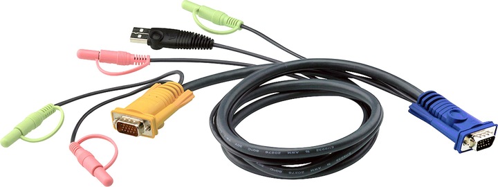 Immagine prodotto Aten 2L-5303U Set di cavi USB con audio per switch KVM, 3m