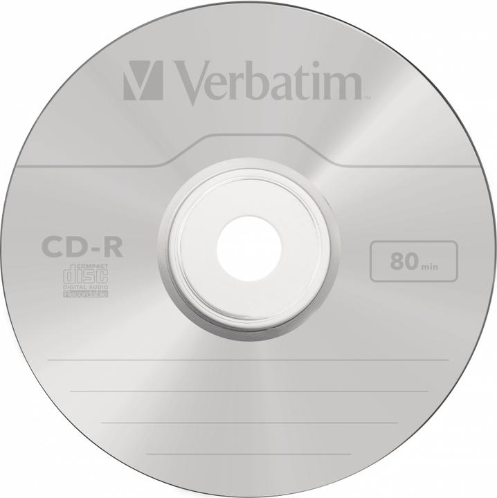 Actual product image Verbatim Audio CD-R, 700MB/80Min, 16x (10 x)