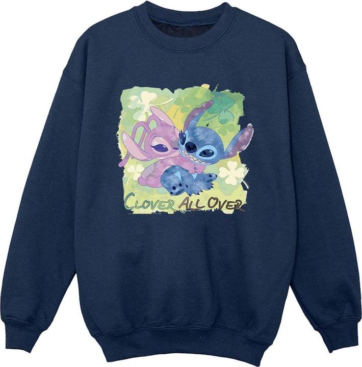 Actual product image Disney Boys Lilo And Stitch St Patrick's Day Clover Sweatshirt (152, 158)