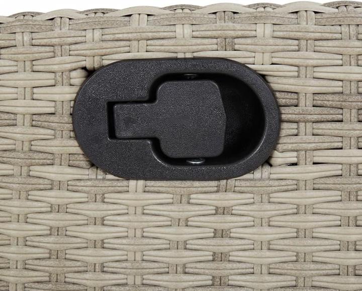 Image du produit vidaXL Meuble de jardin Ensemble de jardin 7pcs gris clair Poly rotin (160 cm)