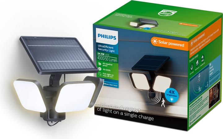 Actual product image Philips Outdoor Ultra-Efficient Solar Zyren (4000 lm, IP65)