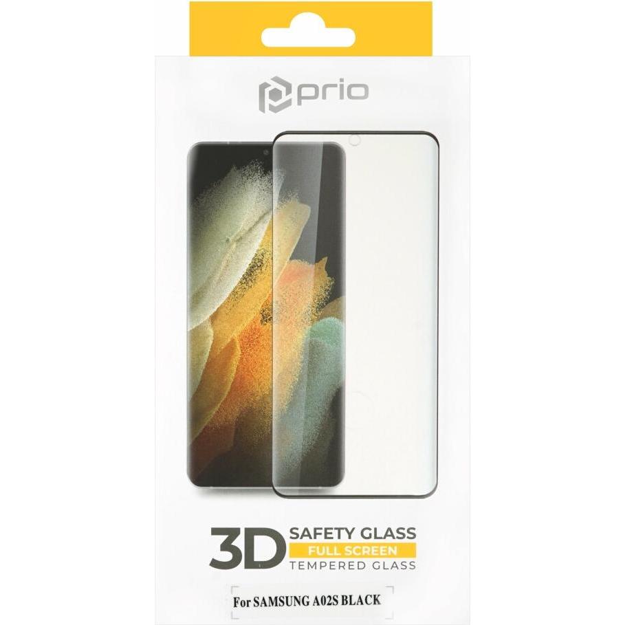 Thumbnail - prio 3D Displayschutzglas für Samsung A02s schwarz (1 Stück, Samsung Galaxy A02s), Smartphone Schutzfolie, Schwarz