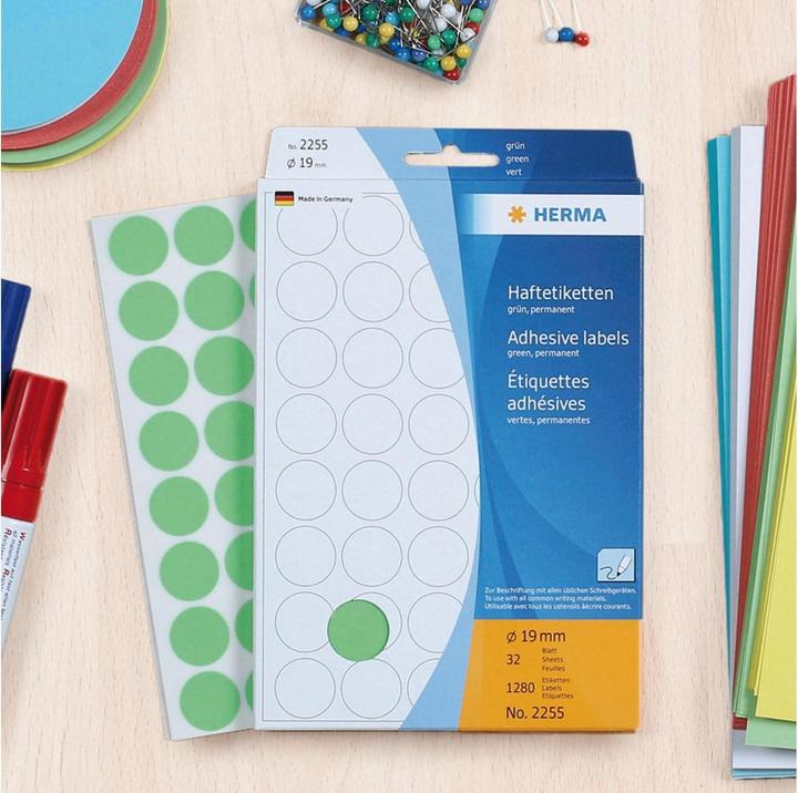 Actual product image HERMA Marking points