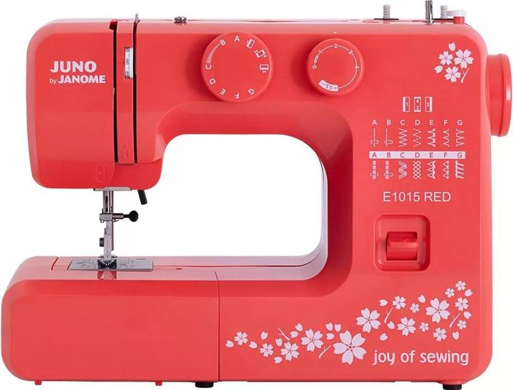 Actual product image Janome Juno E1015 Sewing Machine red