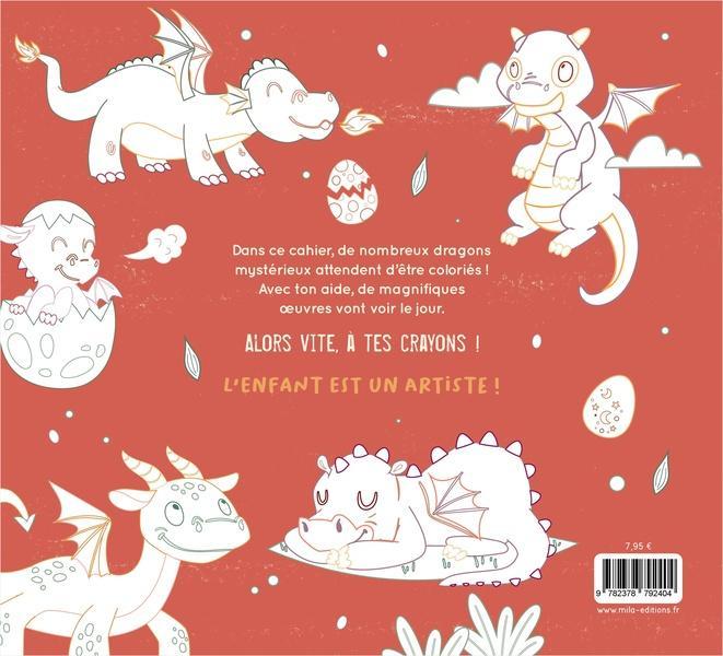 Image du produit Mila Mon gros cahier de dragons à colorier (Français, Collectif, 2025)