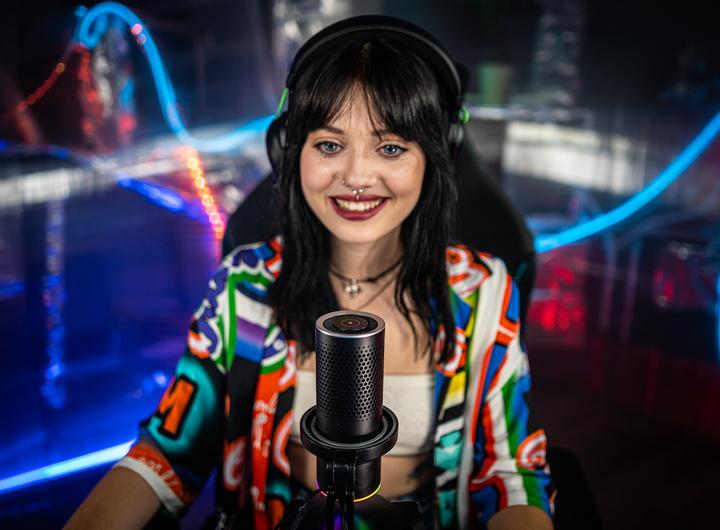 Actual product image Godox RGB USB Condenser Microphone (app control) EM68X