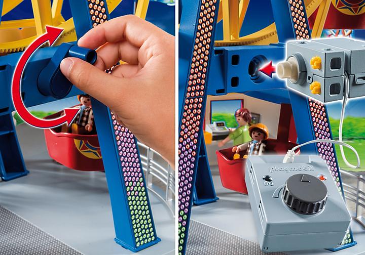 Actual product image Playmobil Ferris wheel with colourful lighting (5552)