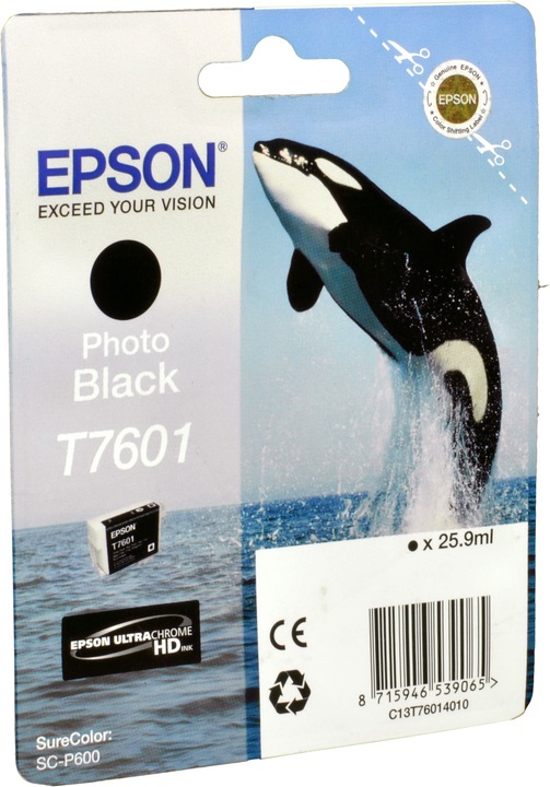 Actual product image Epson T7601 Ultra Chrome HD (PBK)