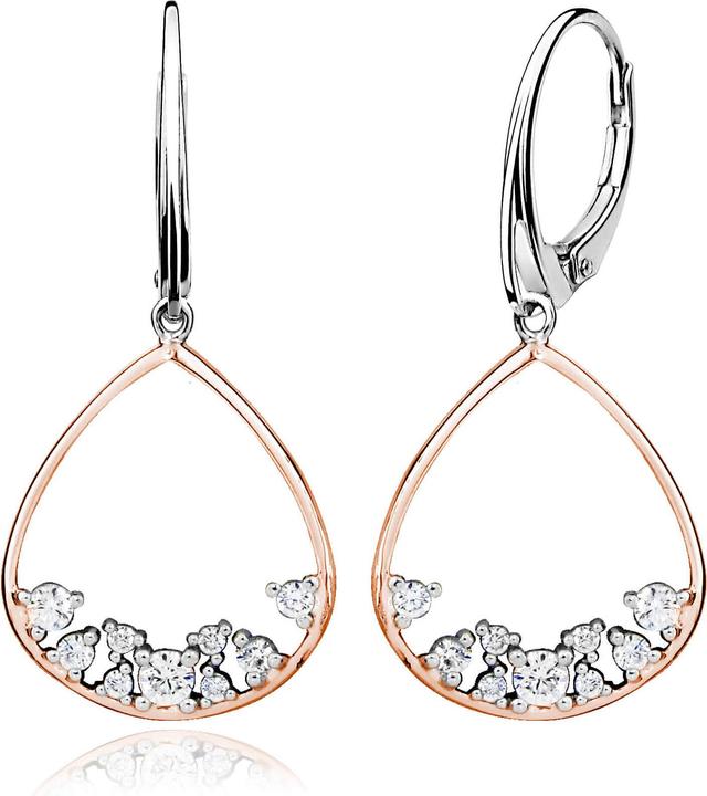 Produktbild Moiss Stunning bicolor earrings with crystals E0001317 (L)