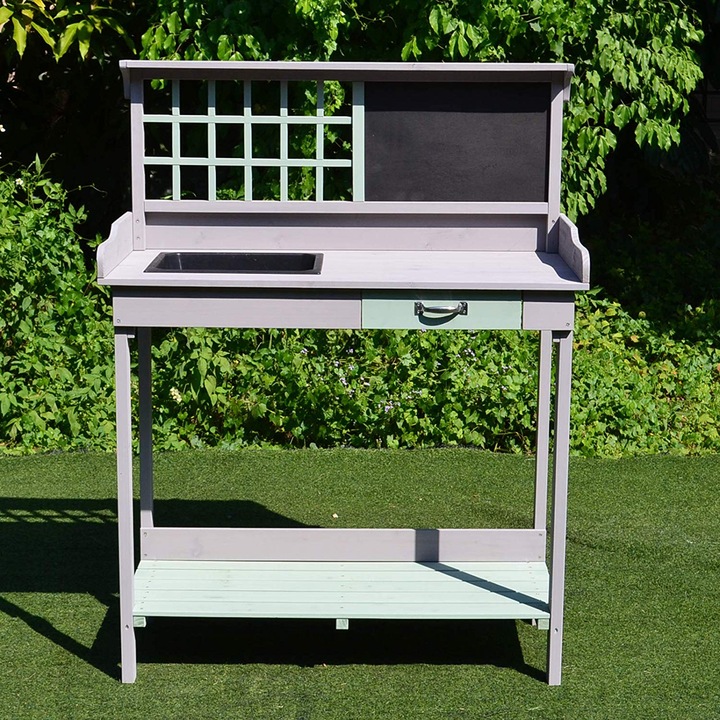 Produktbild Homcom Pflanztisch mit Schublade und Wanne