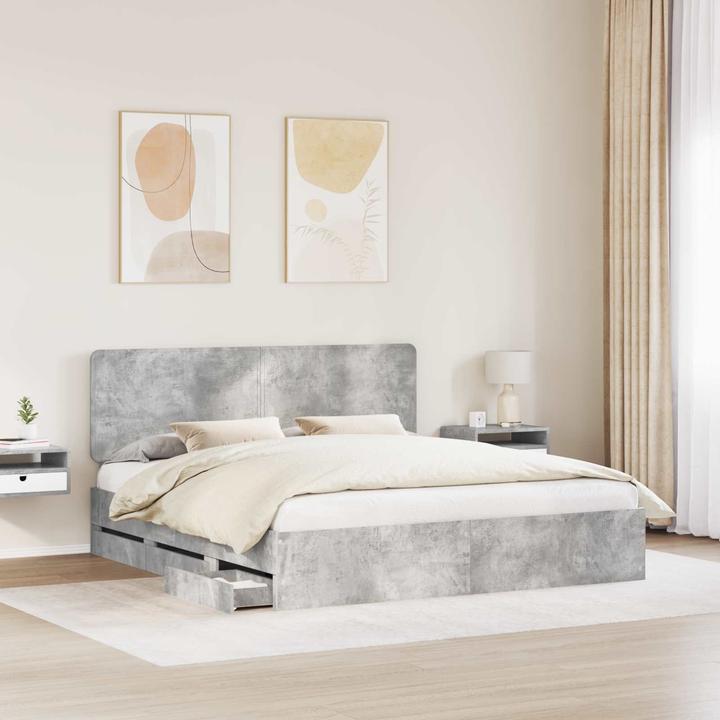 Actual product image vidaXL Moderner Bettrahmen (200 x 200 cm)