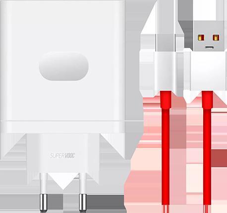 Actual product image OnePlus Charger SUPERVOOC 100W One Port with Cable - White (100 W)