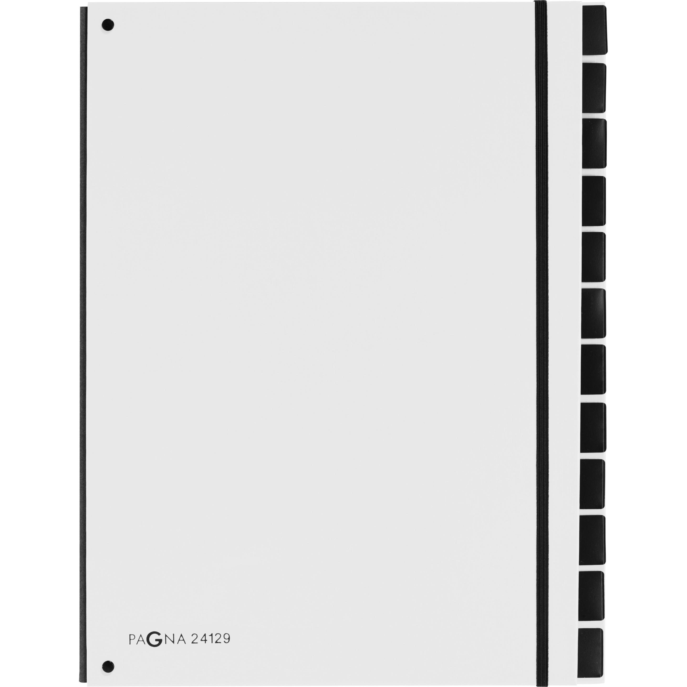 Pagna, Mappe, Pultmappe A4 Trend Weiss, 12 Fächer (A4, 1 x)