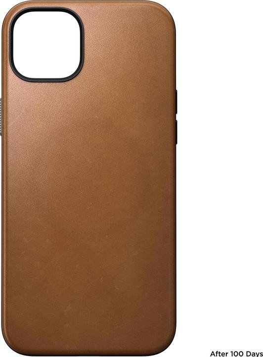 Immagine prodotto Nomad Cover posteriore in pelle moderna per iPhone 15 Plus Marrone ruggine (Apple iPhone 15 Plus)