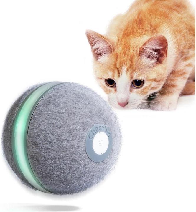 Immagine prodotto Cheerble Palla interattiva per gatti M1 (grigio) (Palla giocattolo per gatti)