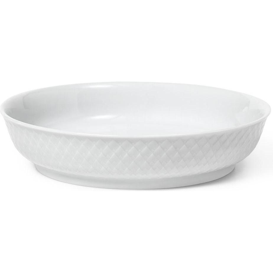Lyngby, Piatti di servizio, Ø 16 cm - Porcelaen - Hvid