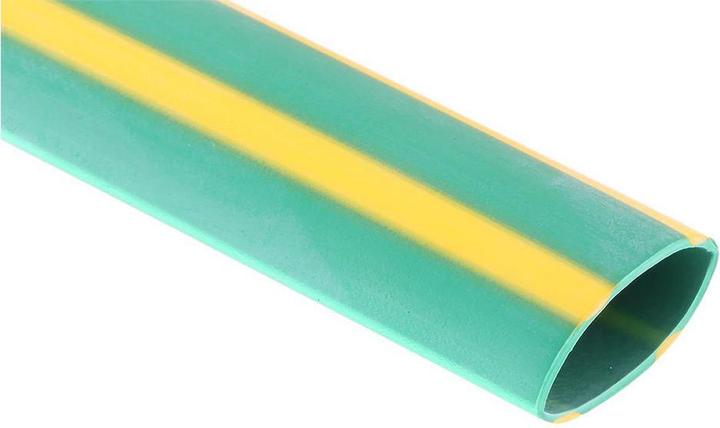 Actual product image RS PRO Yellow/green flame retardant tube,12.7mm