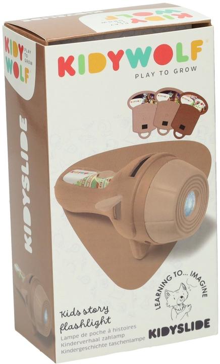 Actual product image Kidywolf Projector torch brown incl. 3 screens (19 cm)
