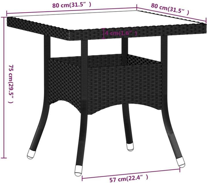Produktbild vidaXL Garten-Essgruppe