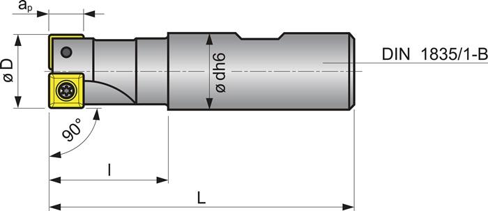 Actual product image Tecwerk Schaftfräser