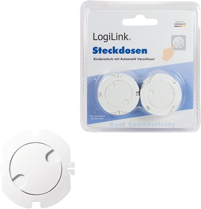 Productafbeelding LogiLink Stopcontactbeveiliging met automatische vergrendeling