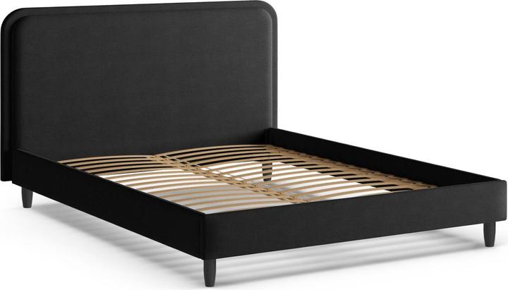 Actual product image Micadoni Storage Bed With Headboard, "Aveline", Light Grey, 214x195x117 Made in Europe (180 x 200 cm)