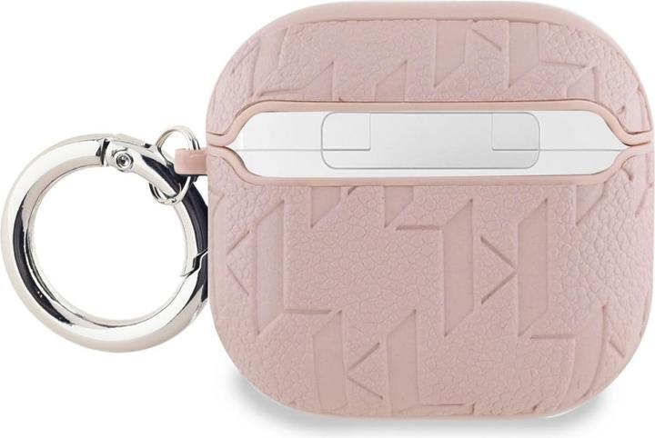 Image du produit Karl Lagerfeld Monogram Karl & Choupette Etui pour AirPods 4 - Rose (Sac pour écouteurs)