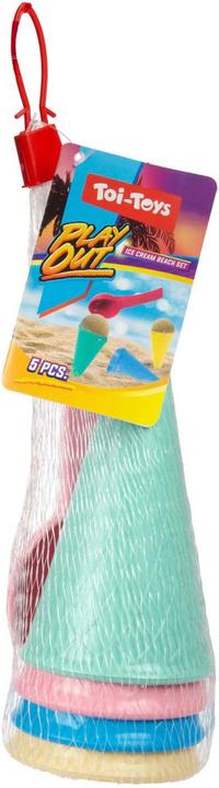 Produktbild Toi-Toys Play Out Ice Cream Beach Set mit 4 Kegeln und Schaufel