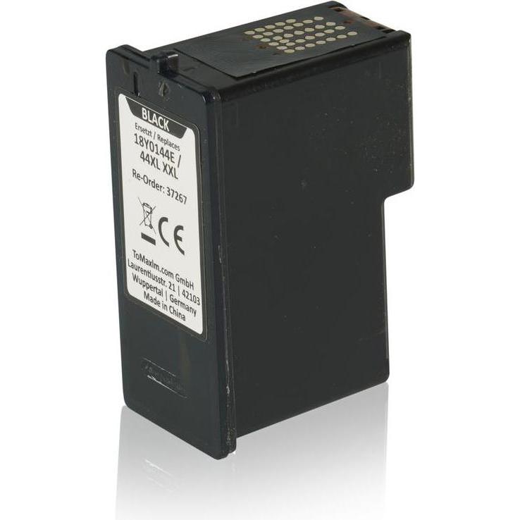 Inkadoo, Druckerpatrone, Druckerpatronen kompatibel zu Lexmark 18Y0144E / 44XL Druckkopfpatrone, schwarz Schwarz (BK)