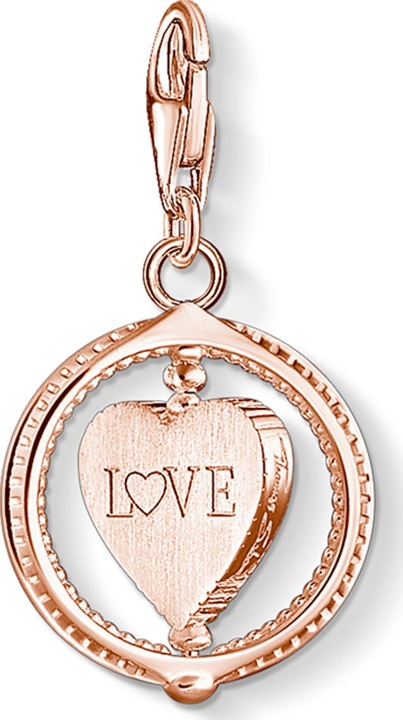 Thomas Sabo Charm-Anhänger Herz Pavé Roségold (925er Silber)