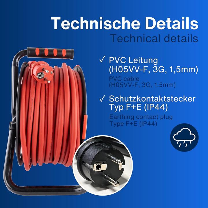 Actual product image REV Cable drum (40 m, 1.50 mm²)