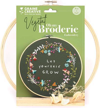 Creative DIY Kit Line Art Stickerei Blumenkranz
