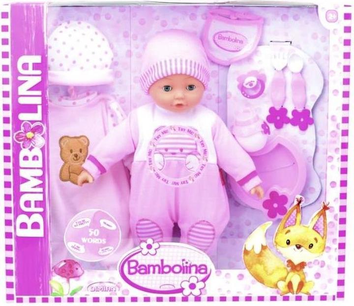 Produktbild Dimian Toys Bambolina Camelia 40Cm Doll Set With 50 Words -Nl