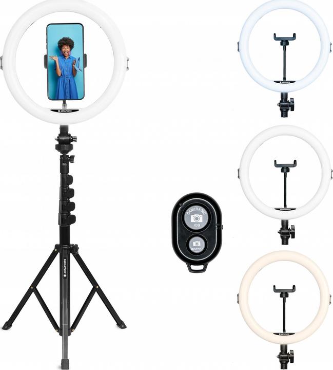 Actual product image AGFAPHOTO ARL11 Ring+Desktop light adjustable (Rod light)