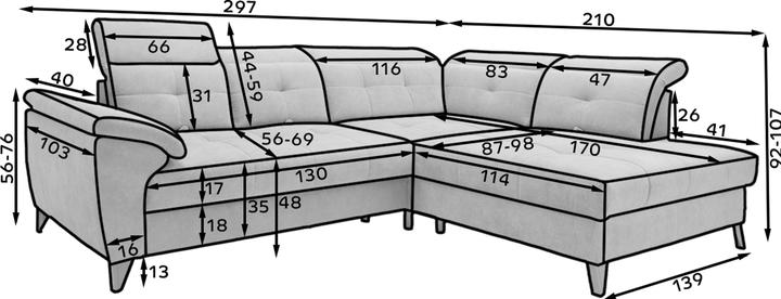 Produktbild ELTAP Inferne (Ecksofa)