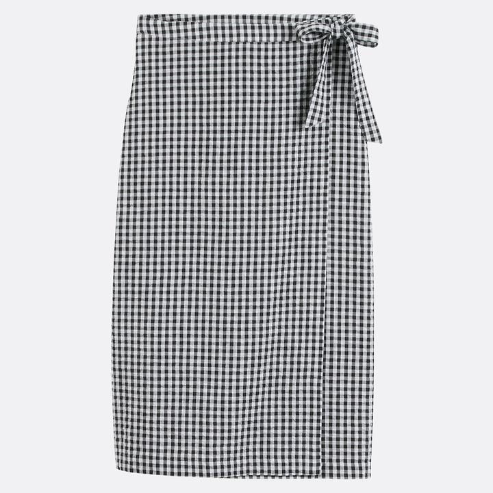 Produktbild La Redoute Collections Gerader Midi-Wickelrock (36)