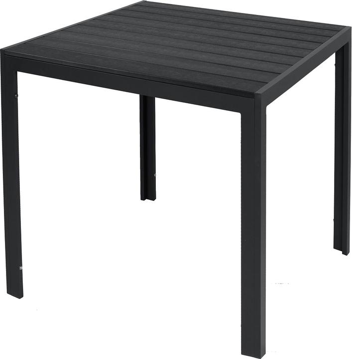 Produktbild Mojawo Non-Wood Gartentisch Aluminium anthrazit / schwarz 80x80cm (80 cm)