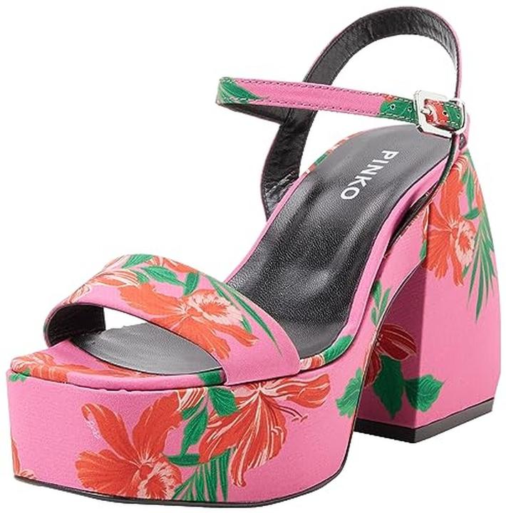Pinko Fantine Keilabsatz-Sandalen mit Druck und Plateau (38)
