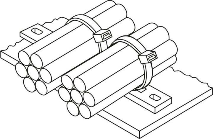 Produktbild HellermannTyton Befestigungselement MSMP6 (Befestigungsschlaufen, 242 mm, 100 Stk.)