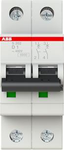 Actual product image ABB S202-D1 Automatic circuit breaker D-Char., 6 kA, 2CDS252001R0011