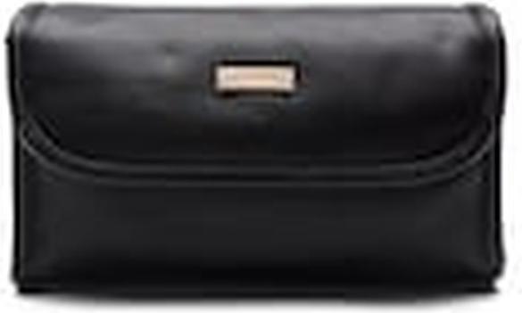 Image du produit JJDK Trousse de toilette en PU noir pour femme Noir/Blanc Décontracté