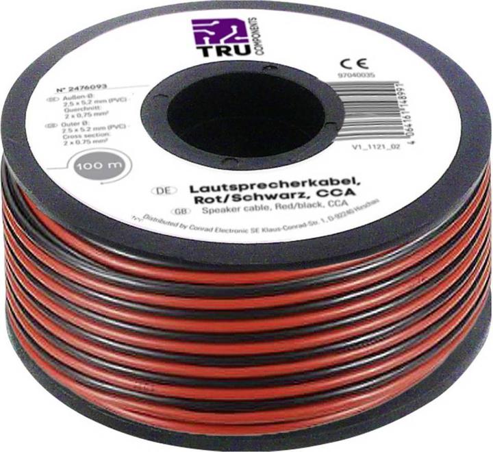 Actual product image Tru Components Speaker cable 0.75 100M (100 m, 0.75 mm²)