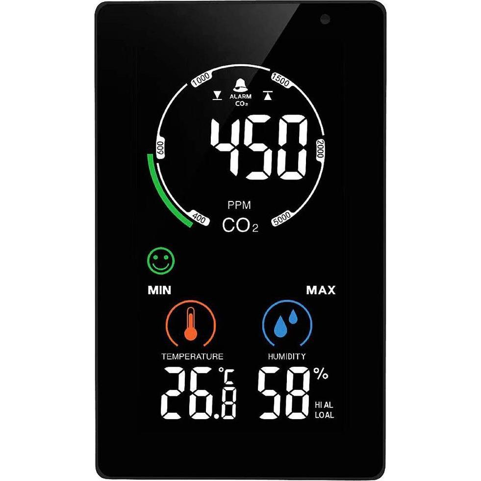 No Name Monitor NDIR CO2 MX6055 Display CO2 / Dispositivo di misurazione CO2, Termometro + Igrometro