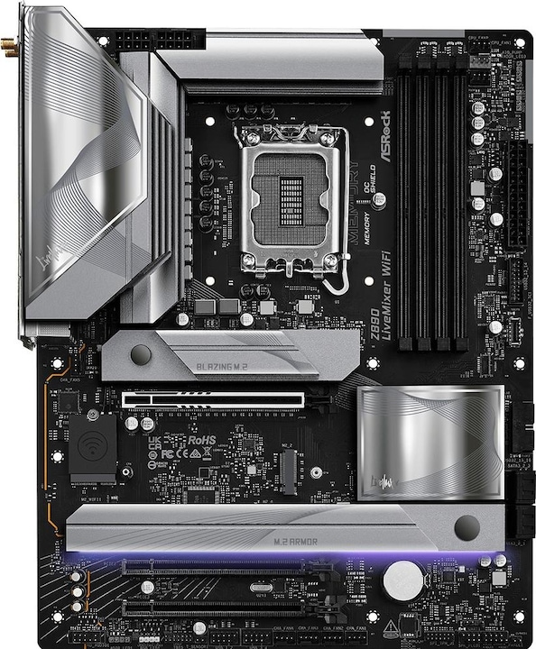 AsRock Z890 LiveMixer WiFi Intel DDR5 S1851 (LGA 1851, Intel Z890, ATX)