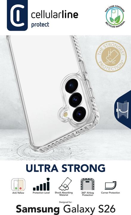 Produktbild Cellularline Back Cover Ultra Strong für Galaxy S26 (Samsung Galaxy S26)