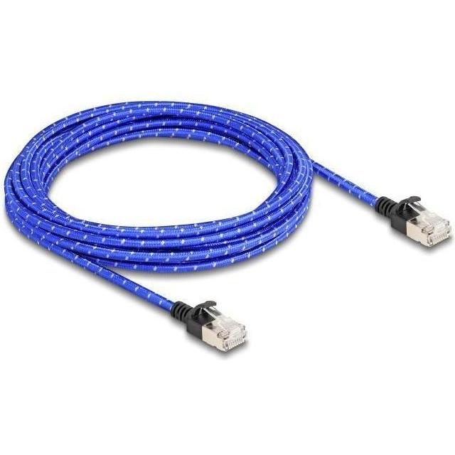 Thumbnail - Delock RJ45 Netzwerkkabel mit Geflechtmantel Cat.6A U/FTP Sl (U/FTP, CAT6a, 5 m), Netzwerkkabel