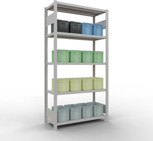 Actual product image Schulte Lagertechnik MULTIplus330 basic racking system with length ledgers