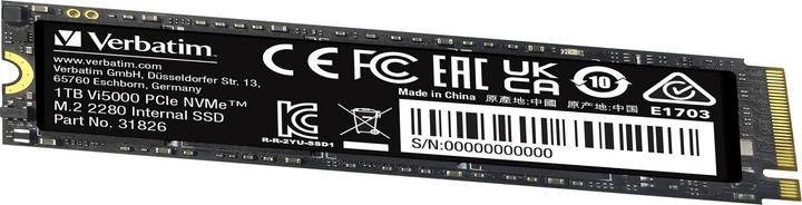 Produktbild Verbatim Vi5000 M.2 SSD 1TB PCIe4 NVMe 31826 (1000 GB, M.2 2280)