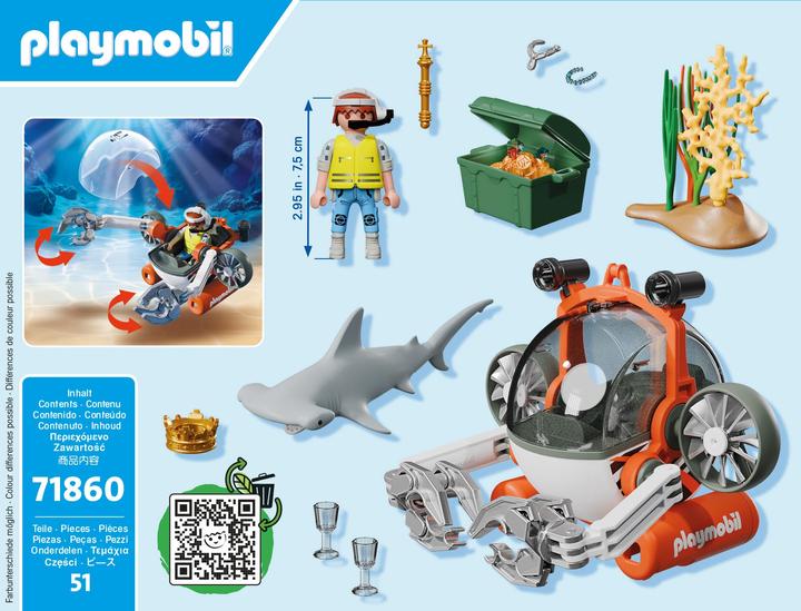 Image du produit Playmobil Chasse au trésor avec sous-marin (71860, Playmobil Action Heroes)